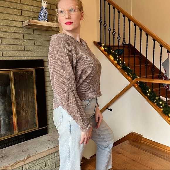 🦄 5/30-Jolie Chenille Slouchie Sweater - Picture 1 of 12